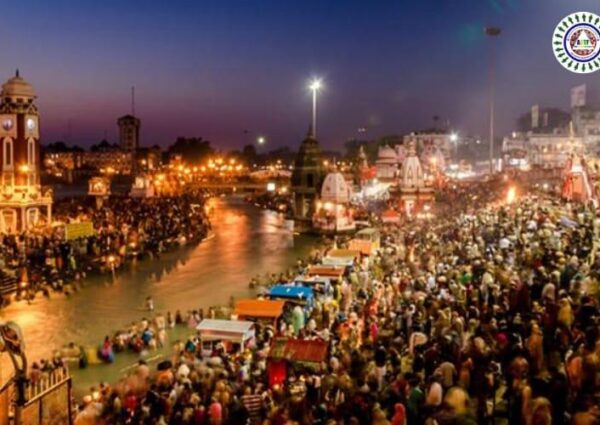 HUGE CROWD GATHERED FOR KUMBH MELA IN HARIDWAR, WITH NO SIGNS OF PHYSICAL-DISTANCING